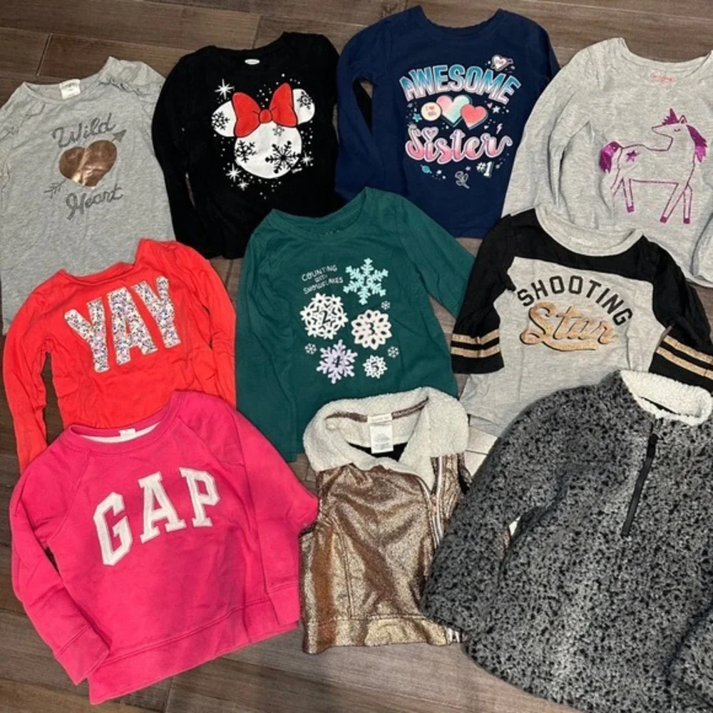 Girls Clothing Lot 10pc Bundle‎ Gap Wonder Nation Old Navy Cat & Jack Size 4T-5T